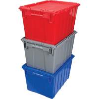 Flip Top Plastic Distribution Container, 21.65" x 15.5" x 12.5", Grey Par Equipment