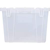 FP243C FliPak Nestable Tote, 26.9" x 16.9" x 12.1", Clear Par Equipment