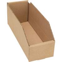Deep Corrugated Parts Bins, 3-3/4" W x 11-1/4" D x 4-1/2" H, Beige Par Equipment