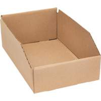 Deep Corrugated Parts Bins, 7-5/8" W x 11-5/16" D x 4-1/2" H, Beige Par Equipment