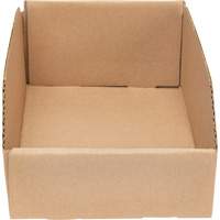 Deep Corrugated Parts Bins, 7-5/8" W x 11-5/16" D x 4-1/2" H, Beige Par Equipment