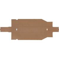 Deep Corrugated Parts Bins, 1-7/8" W x 17-1/8" D x 4-1/2" H, Beige Par Equipment
