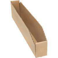 Deep Corrugated Parts Bins, 2-7/8" W x 17-1/4" D x 4-1/2" H, Beige Par Equipment