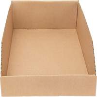 Deep Corrugated Parts Bins, 9-3/4" W x 17-1/4" D x 4-1/2" H, Beige Par Equipment