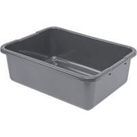 All-Purpose Ribbed-Bottom Storage Tub, 7" H x 15" D x 21" L, Plastic, Grey CG217 | Par Equipment