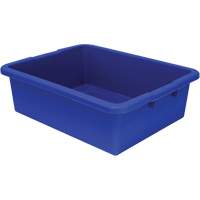 All-Purpose Ribbed-Bottom Storage Tub, 7" H x 17" D x 22" L, Plastic, Blue CG225 | Par Equipment