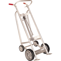 Diables pour baril avec frein manuel, Fabriqu&eacute; en Aluminium, 25 - 55 gal. US (20 - 45 gal. imp.) Par Equipment