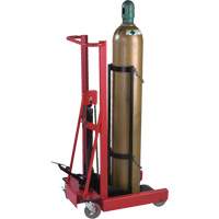 Hydraulic Cylinder Lift, Rubber Wheels, 12" W x 20" L Base, 300 lbs. DC027 | Par Equipment