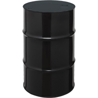 Steel Drums, 55 US gal (45 imp. gal.), Unlined, Black, Closed Top, 1A1/X1.8/300, 20 Gauge Par Equipment