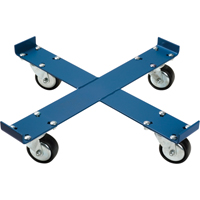 Drum Dolly, Steel, 1000 lbs. Capacity, 24" Diameter, Polyurethane Casters Par Equipment