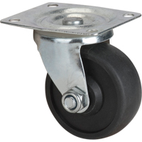 Caster, Swivel, 3" (76 mm), Polyolefin, 250 lbs. (113 kg.) Par Equipment