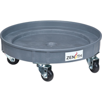 Leak Containment Drum Dolly, 24.25" dia. X 7.625" H, 1.5 US Gal. Spill Cap. Par Equipment