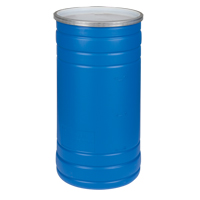 Polyethylene Drums, 15.5 US gal (12.91 imp. Gal.), Open Top, Blue DC538 | Par Equipment