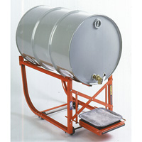 Drum Cradle with Drip Tray, 55 US gal. (45 Imperial Gal.) Capacity, 600 lbs./272 kg Load Limit DC566 | Par Equipment