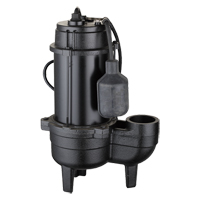 Cast Iron Sewage Pump, 115 V, 6.5 A, 3880 GPH, 1/2 HP DC661 | Par Equipment