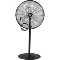 Waterproof Motor Misting & Oscillating Pedestal Fan, Heavy-Duty, 3 Speed, 30" Diameter Par Equipment