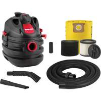 Aspirateur portable pour atelier, Secs-humides, 6 CV, 5 gal. US (18,9 litres) EB328 | Par Equipment