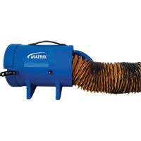 8" Air Blower with 25' Ducting & Canister, 1/4 HP, 816 CFM Par Equipment
