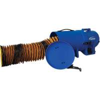 8" Air Blower with 25' Ducting & Canister, 1/4 HP, 816 CFM, Explosion Proof EB538 | Par Equipment