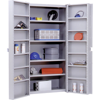 Deep Door Storage Cabinet, 38" W x 24" D x 72" H, 4 Shelves FB024 | Par Equipment