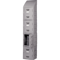 Locker, 15" x 15" x 31", Grey, Assembled Par Equipment