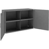 Wall-Mountable Cabinet, 24" H x 33-13/16" W x 12-3/8" D, 1 Shelves, Steel, Grey Par Equipment