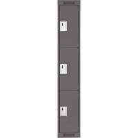 Casiers Clean Line, 3 niveaux, 12" x 18" x 72", Acier, Charbon, Rivet (assembl&eacute;) Par Equipment