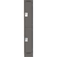 Casiers Clean Line, 2 niveaux, 12" x 18" x 76", Acier, Charbon, Rivet (assembl&eacute;) Par Equipment