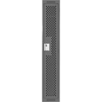 Clean Line Lockers, 12" x 12" x 72", Steel, Charcoal, Rivet (Assembled), Perforated Par Equipment