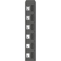 Petit casier perfor&eacute; Clean-Line, 6 niveaux, 15" x 72" x 12", Acier Par Equipment