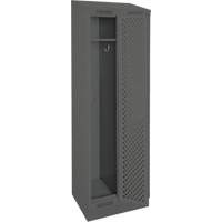 Casiers Clean Line, Bloc de 2, 24" x 12" x 82", Acier, Charbon, Rivet (assembl&eacute;), Perfor&eacute; Par Equipment
