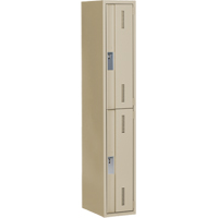 Concorde Heavy-Duty Lockers, 2 -tier, 12" x 18" x 72", Steel, Beige, Welded (Assembled) Par Equipment