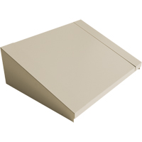Dessus inclin&eacute; pour casiers robustes enti&egrave;rement soud&eacute; Concorde, Bloc de 2, 18" p x 24" la x 6" ha, Beige, Acier Par Equipment