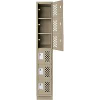 Assembled Lockerettes Clean Line™ Perforated Economy Lockers FJ565 | Par Equipment