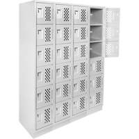 Assembled Clean Line™ Perforated Economy Lockers FL354 | Par Equipment