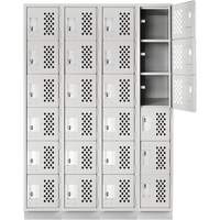 Assembled Clean Line™ Perforated Economy Lockers FL354 | Par Equipment