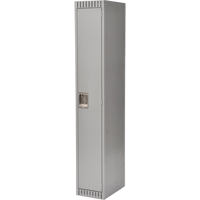 Lockers, 12" x 18" x 72", Steel, Grey, Knocked Down Par Equipment