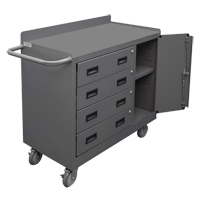 Mobile Workbench Cabinet, Steel Surface Par Equipment