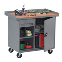 Mobile Workbench Cabinet, Laminate Surface FL652 | Par Equipment