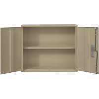 Wall Mounted Cabinet, Steel, 2 Shelves, 30" H x 36" W x 12" D, Beige Par Equipment