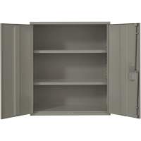 Lo-Boy Storage Cabinet, Steel, 2 Shelves, 40" H x 36" W x 18" D, Grey Par Equipment