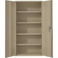 Hi-Boy Storage Cabinet, Steel, 4 Shelves, 72" H x 36" W x 18" D, Beige Par Equipment