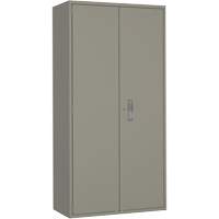 Combination Storage Cabinet, Steel, 6 Shelves, 72" H x 36" W x 18" D, Grey Par Equipment