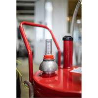 25-Gallon Steel Fuel Caddy with 2-Way Rotary Pump & Filter Par Equipment