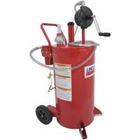 25-Gallon Steel Fuel Caddy with 2-Way Rotary Pump & Filter Par Equipment