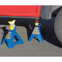 Jack Stand, Locking Handle/Ratchet, 6 tons Capacity, 25-1/4" H Par Equipment