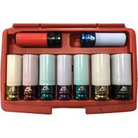 Jeu de douilles &agrave; chocs principales &agrave; paroi mince, 9 Morceaux, Prise de 1/2" Par Equipment