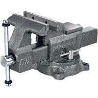K65 Professional Workshop Vise, 6-1/2" Jaw Width, 3-7/8" Throat Depth, Swivel Base Par Equipment