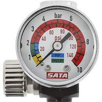 Air Micrometer with Gauge, 1/4" Male Thread & G 1/4" Female Thread Par Equipment