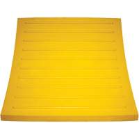 Wheel Chock, Polyurethane, Yellow, 15-1/4" W x 12-1/8" D x 10-3/4" H Par Equipment